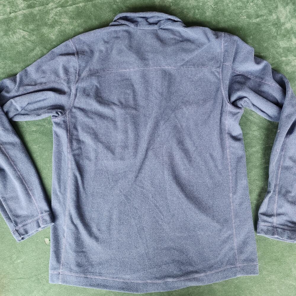 Patagonia Blue Heather Fleece Quarter Zip Pullover Men’s Medium - Picture 2 of 5